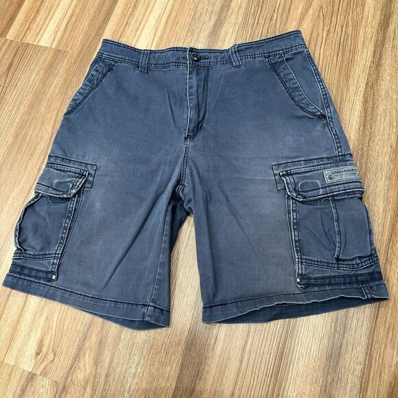 UNIONBAY Other - Vintage Unionbay Shorts Mens 34 Dark Grey Cargo Pockets Baggy Skater Utility Y2K
